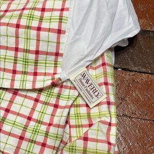 Queen Waverly Home fashions plaid bed skirt